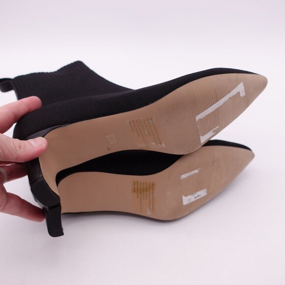 Andre Assous Women's Winter Knit Heeled Ankle Boots Size 6M Black - Picture 6 of 8